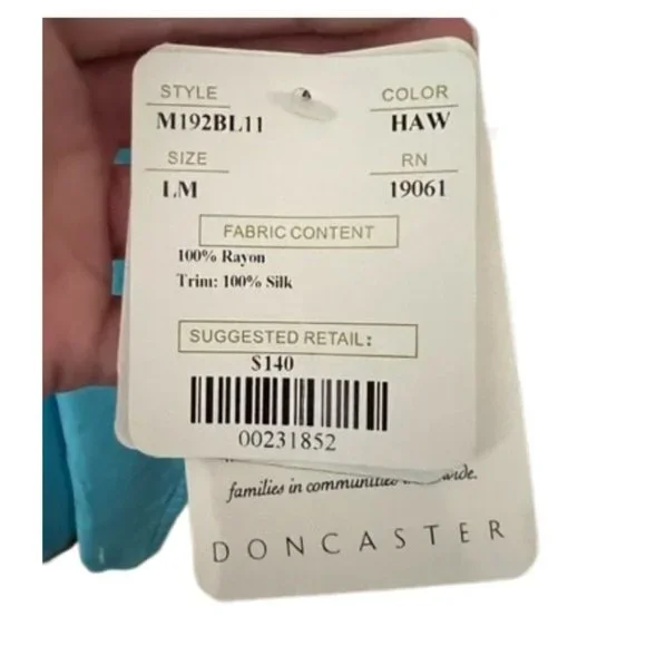 NWT Doncaster Dressy Tee, VERY loose and flowy, size Large (could fit PLUS) - Picture 2 of 6